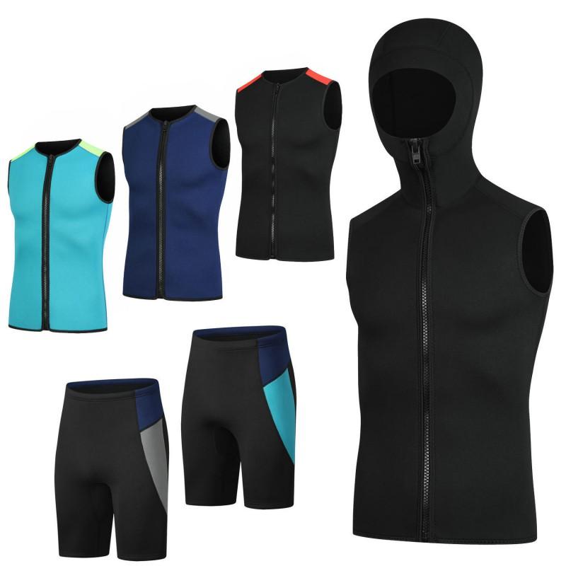 3mm Neopreen Met Capuchon Wetsuit Vest Snorkelen Duiken Surfen Warmte Bescherming Unisex Volwassene