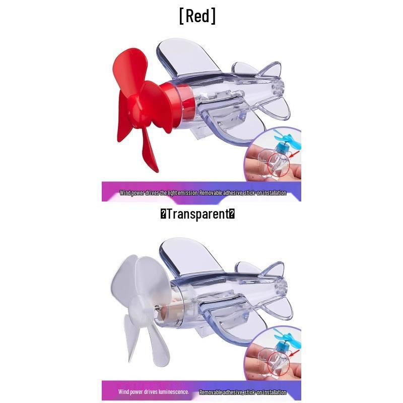 LED Windbetriebenes Buntes Flugzeug Auto- & Motorrad-Dekolicht