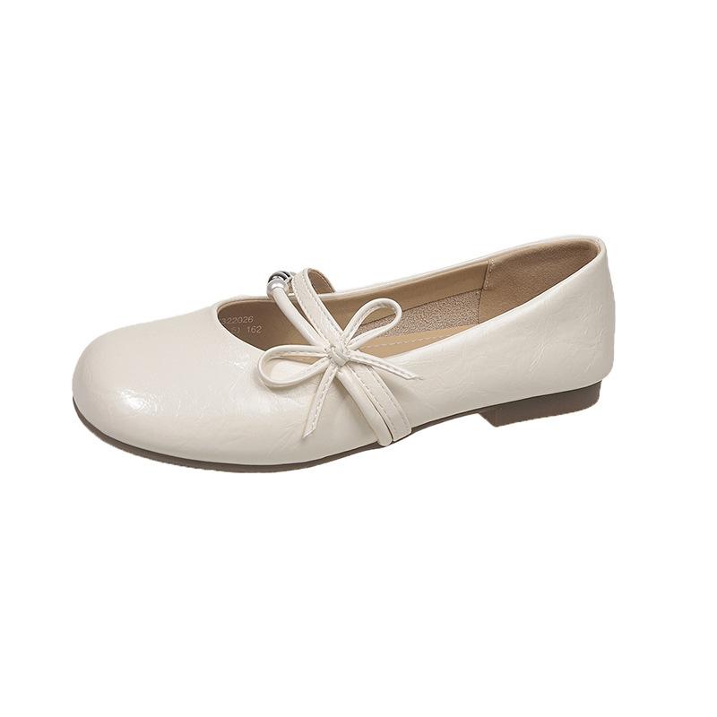 French Mary Jane shoes women's white 2025 spring new fashion soft sole comfortable and not tired feet fairy style single shoes