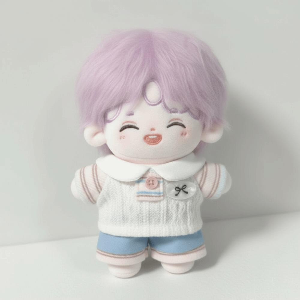 Preppy Style 10cm Cotton Doll Clothes T-shirt Doll Dress Up Set Children's Gift