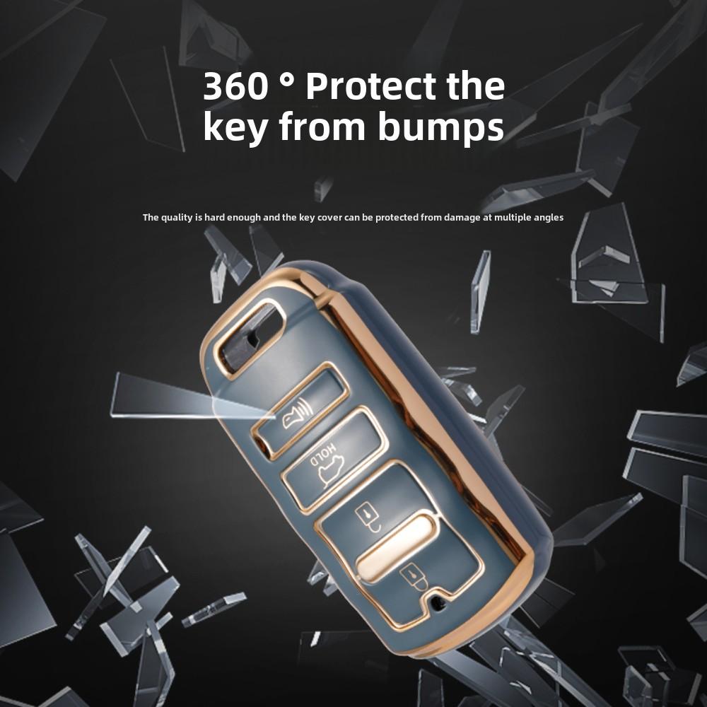 4 butoane TPU husa chei masina husa Shell Fob suport pentru KIA Cadenza Sorento K3 K5 K7 K900 Quoris Protector 2016 Accesorii