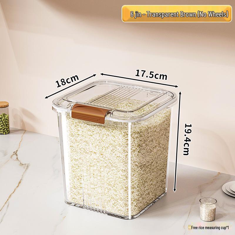 Pest-Proof Moisture-Proof Rice Flour Storage Jar | Food-Grade Large Capacity Container