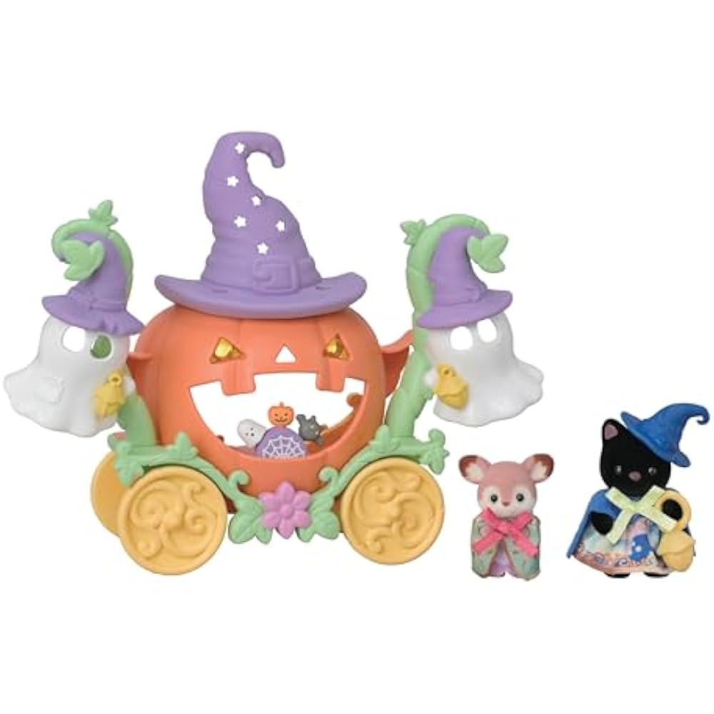 Sylvanian Families Seasonal [Halloween Ghost and Pumpkin Carriage Set] S-216 ST Mark Certified To...