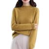 Damen Pullover Herbst/Winter Halber Rollkragen Lockerer Pullover Schlanker Basic-Pullover