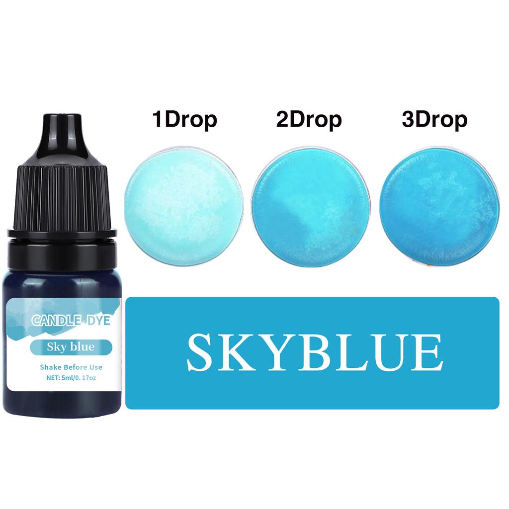 5 ml/butelka Pigment do świec woskowych Nietoksyczny pigment do świec sojowych Płynny barwnik Wosk sojowy DIY Barwniki do mydła Materiały do produkcji świec