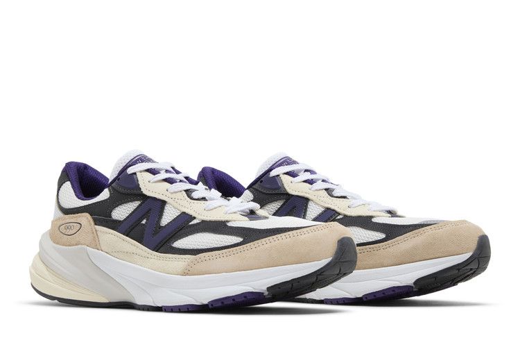 New Balance 990v6 MiUSA Teddy Santis White Black Plum
