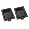 2Pcs 127 X 102mm Paddle Handle Latch Heavy Duty Carbon Steel Flush Mount Tool Box Latch for Truck RV