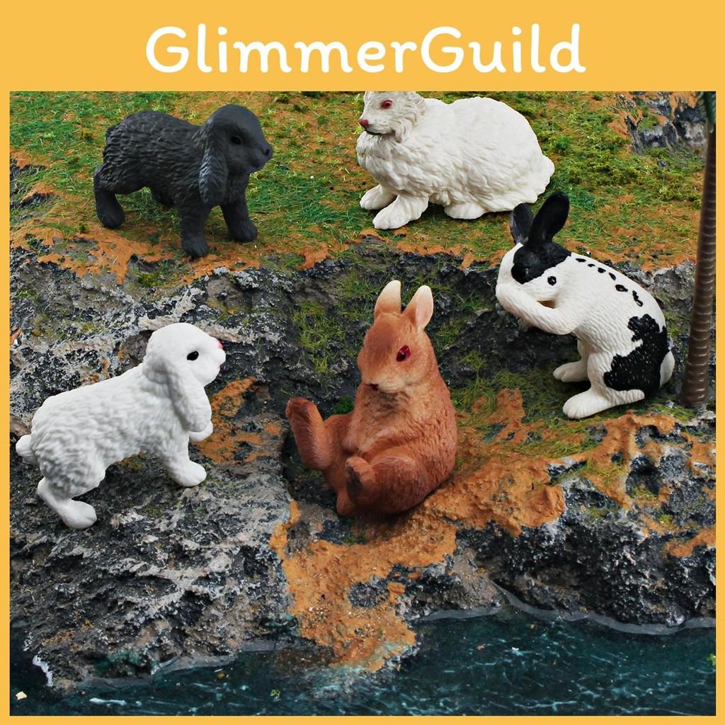 Simulated Station Wildlife And Sitting Posture Model Desktop Ornament Kid For