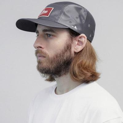 AKAW Overfit Metallic Camp Cap (Ash Charcoal)