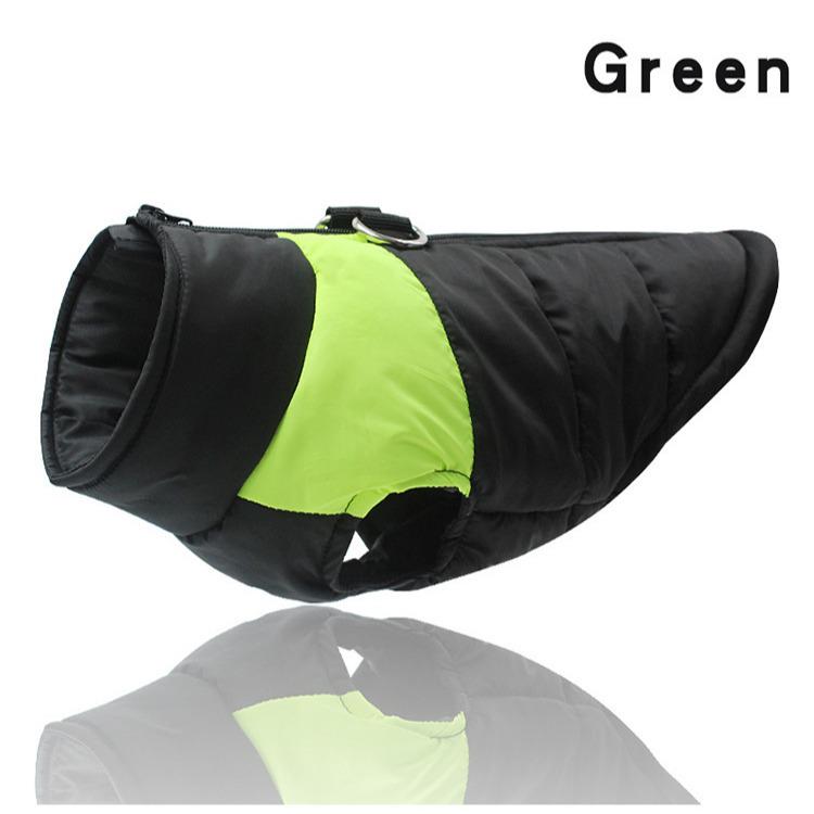 Winter Dog Ski Suit: Thickened Cotton Jacket & Warm Vest