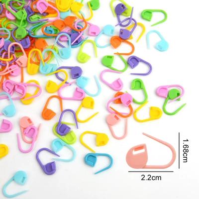 Sewing Tools Knitting Needle Safety Pin Plastic Household Knitting Crochet Markers Locking Stitch Needle Clip Marking Rings TMZ