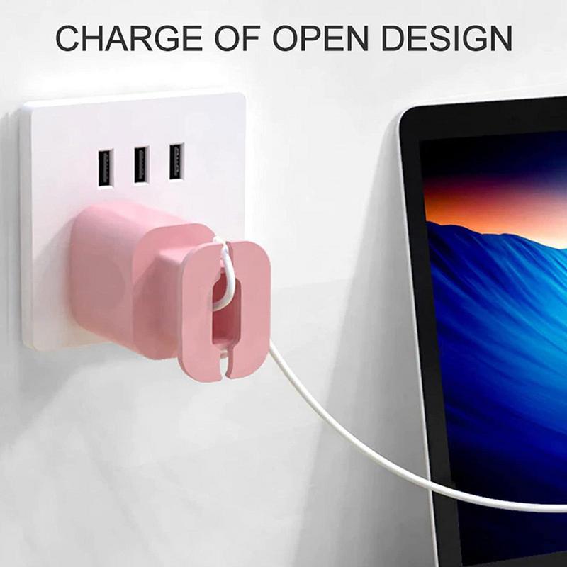 2 In 1 Silicone Charger Protector For 18W/20W Charger Silicone Protective Case Anti-Break Protection Cable Storage