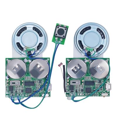 MicroUSB Recordables Sound Chip Light Sensors Sound Module 8M Memory Speaker Talking Music Player Box for Birthday