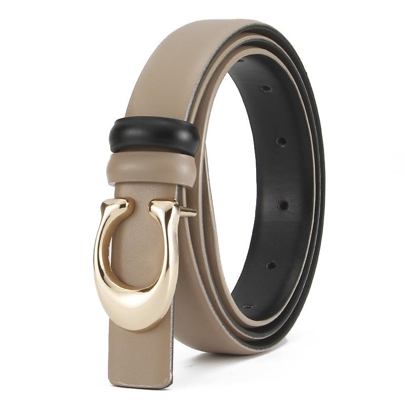 

Женский ремень из натуральной кожи, ремень из коровьей кожи, женский универсальный декоративный ремень, деловой, повседневный, простой, модный ремень