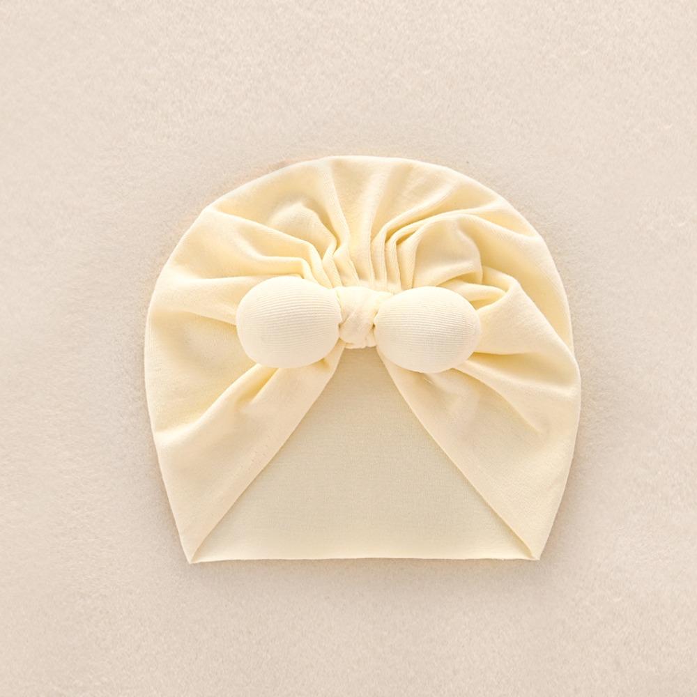 Cartoon Baby Fetal Cap 0-5 Months Newborn Turban Hat Windproof Boneless Muslin Hat  Toddler