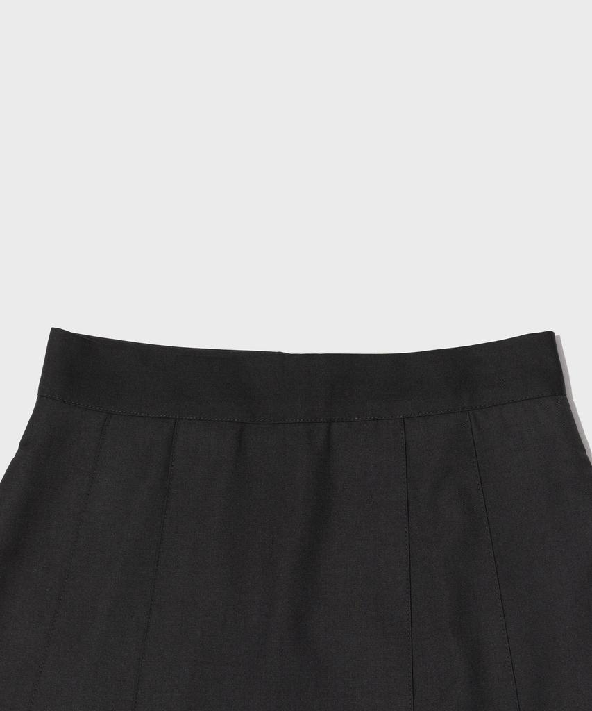 Cargo Bros For Woman Pleated Long Skirt (Black)