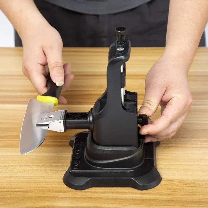 2024 NEW Professional Kitchen Knife Sharpener Whetstone Multifunction Fixed Angle Sharpening System Apex Edge Honing Tools Kit