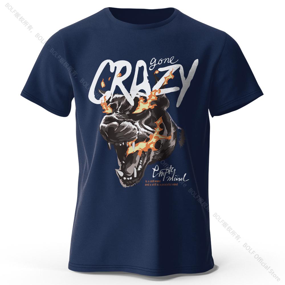 Home Comfort Tiger Printed 100% Cotton T-Shirt, Lightweight Round Neck Short Sleeve Tee, Unisex Relaxed Fit