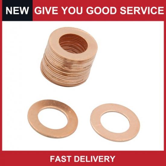 Универсальные медные уплотнительные шайбы с внутренним диаметром 13 мм, плоские, для герметизации автомобиля, упаковка 20 шт.