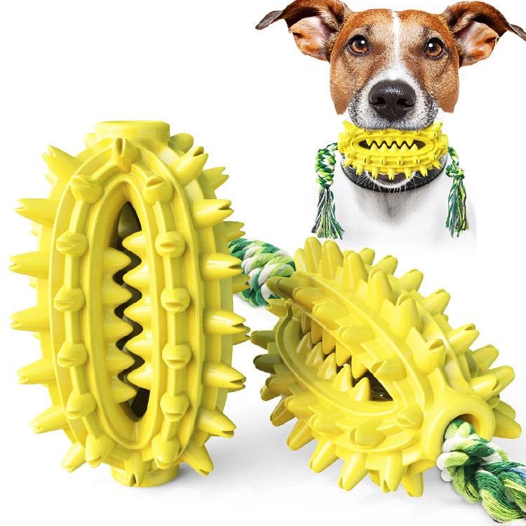 Dropshipping Puppy Interactive & Movement Toy Rubber Dog Chew Stick with Toothbrush Design