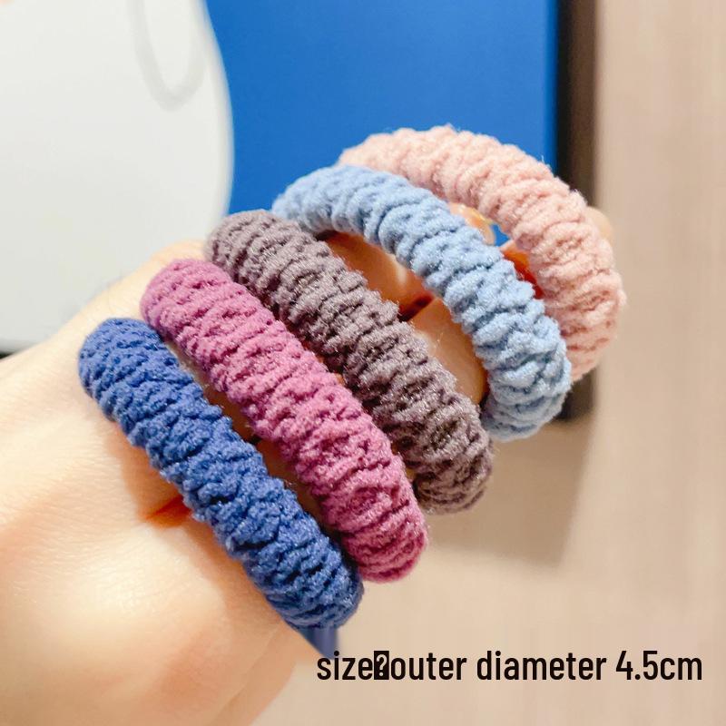 Children's Seamless High-Elasticity Hair Ties - No Damage Rubber Bands for Girls