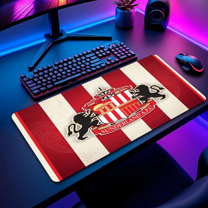 Sunderland Football Pattern Mouse Pad Non?Slip Rubber Base Gaming Mousepad For Desk Office Home