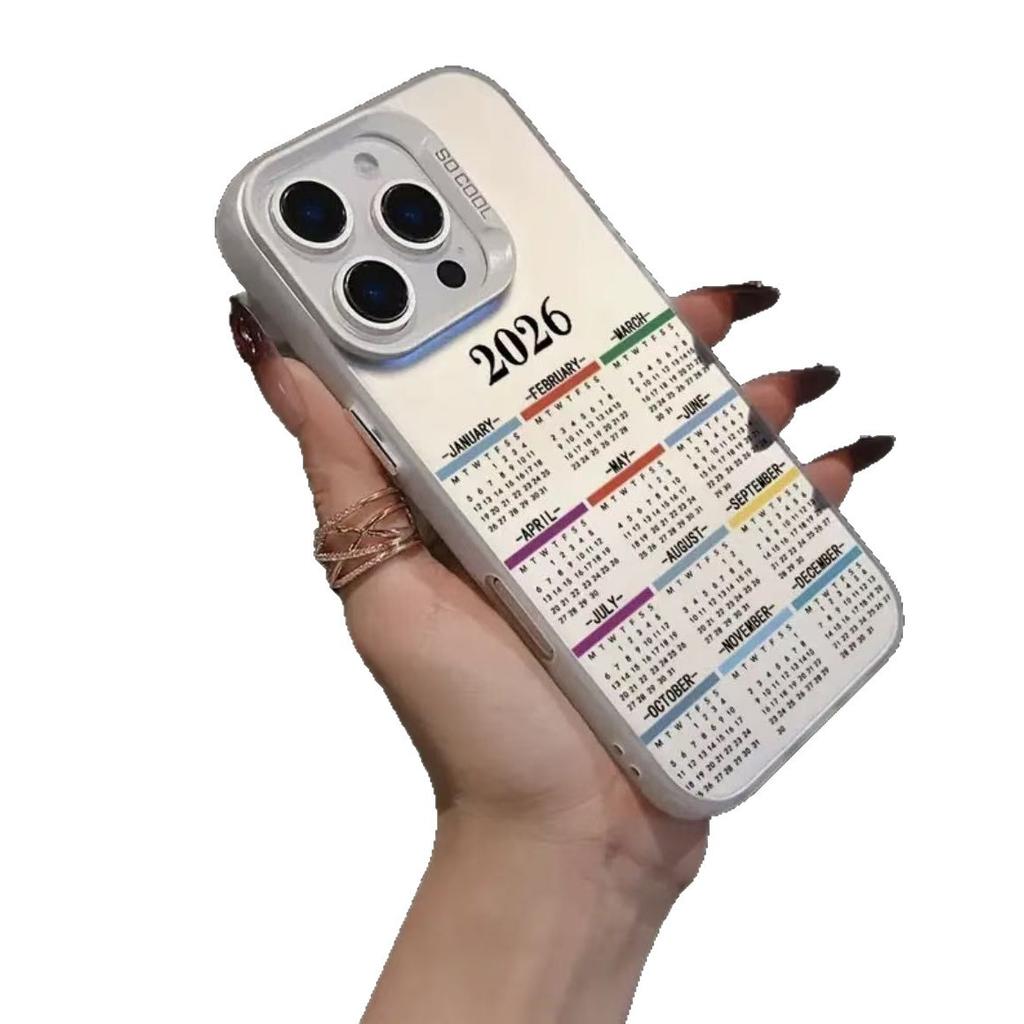 2026 calendar is suitable for Apple 17Promax mobile phone case iPhone15/14/13 popular 16Promax trend