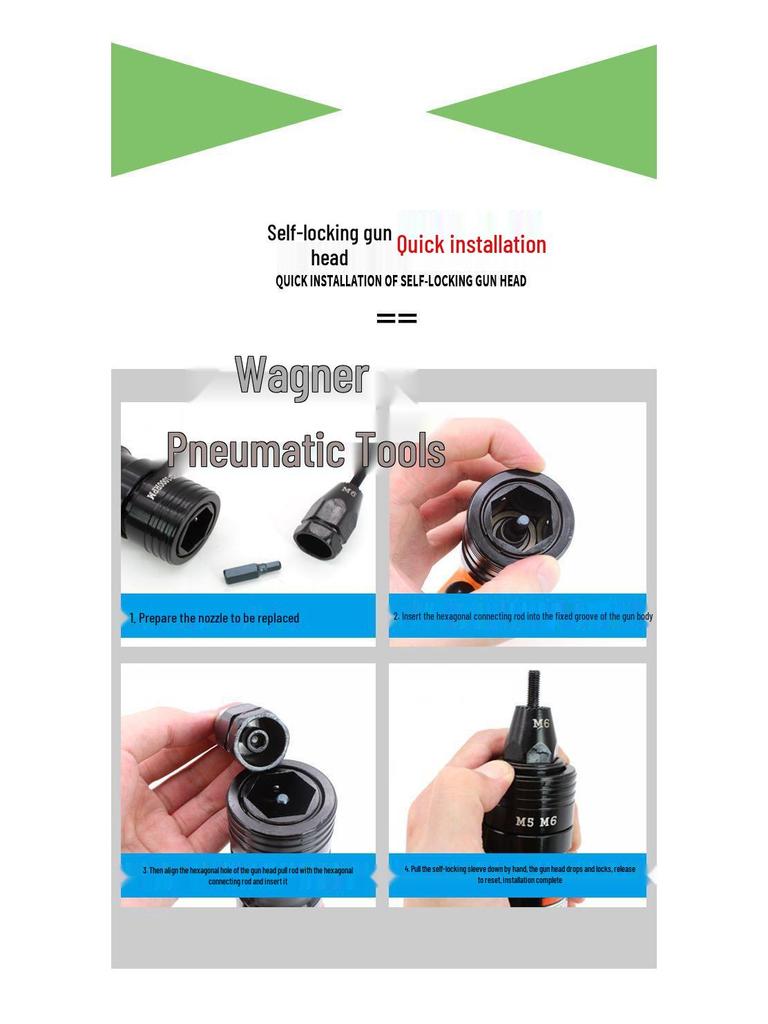 Industrial Pneumatic Rivet Nut Gun Tool