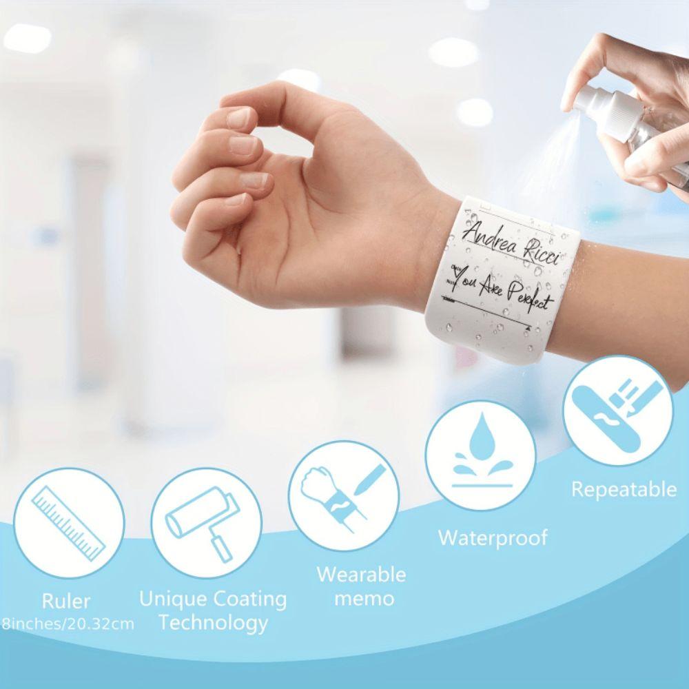 Reusable Memo Pad Planner Memo Slap Bracelets Colorful Planner Note Study Task