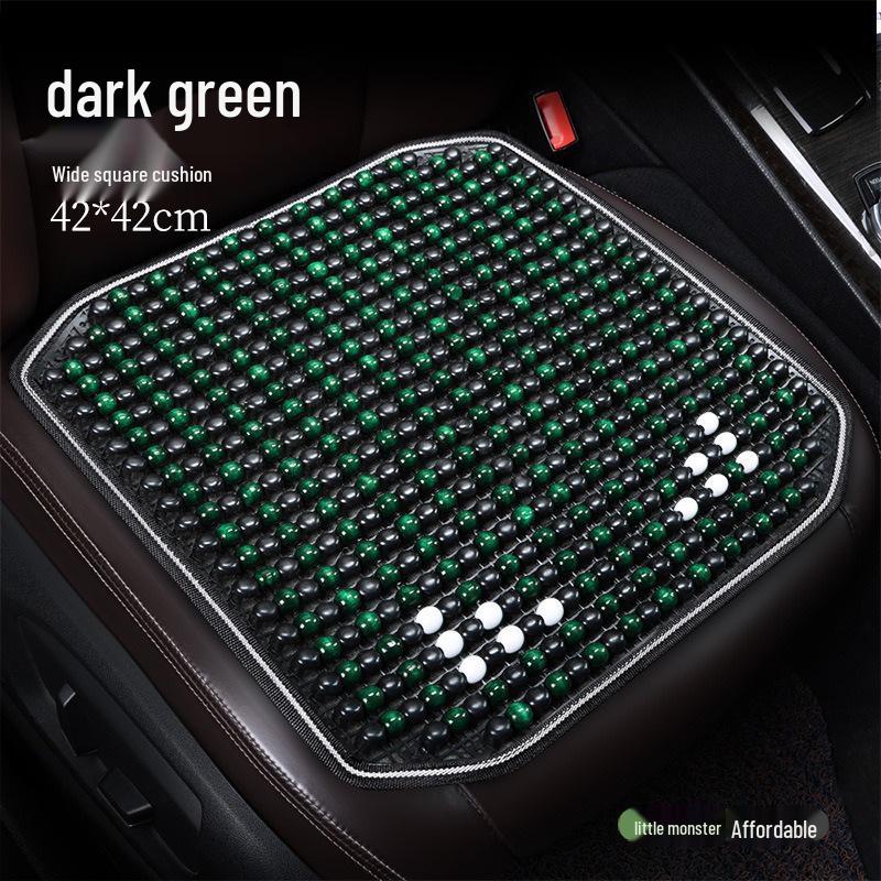 Wood Bead Ventilated Car Seat Cushion - Breathable, Universal Fit for All Seasons, Single Piece