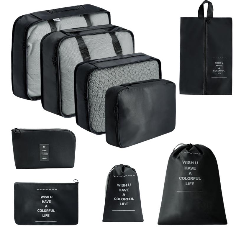 7-Piece Travel Storage Bag Set for Clothing and Luggage Organization