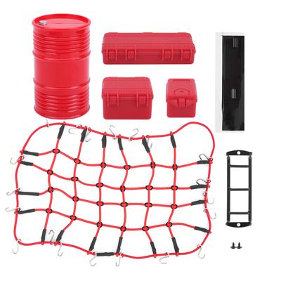 RC Car Luggage Net Luggage Case Ladder Oil Drum Decoration Tool Fit for 1 10 RC Crawler