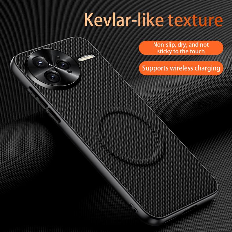 Case For Xiaomi Poco F7 Ultra F7 Pro 5G For MagSafe Magnetic Matte Fine Grained Leather Shell Metal Lens Frame Cover Bumper