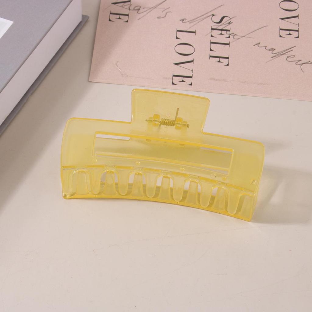 8.5CM x 10.5CM Rectangular Matte PS Hair Clip - Simple Shark Hair Accessory