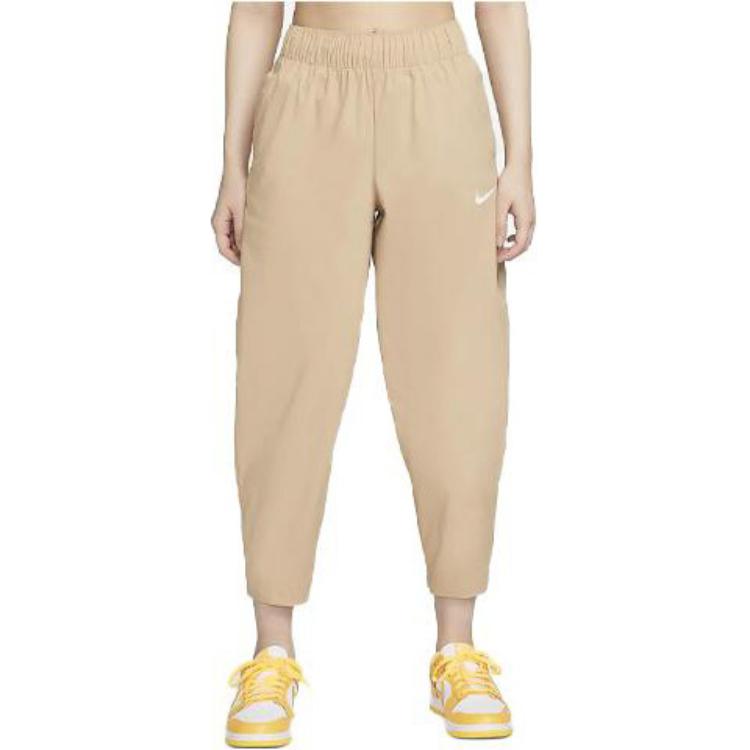 Nike Knitted Sweatpants Women's Brown Moderate Tapered Pants DD5976-200