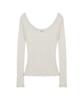 Nigaennikol Nicole Minimal Label Scoop Ls Top_Beige