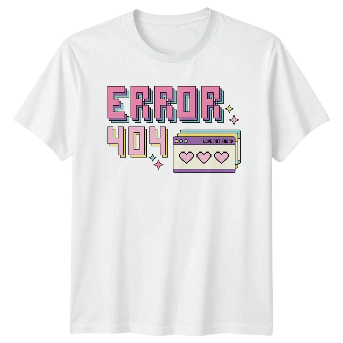 Error 404 Love Not Found Womens T-Shirt Vaporwave Internet Culture XS