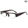 Small Rectangle Women Sunglasses Vintage Clear Lens Men Half Frame Eyewear Shades Uv400