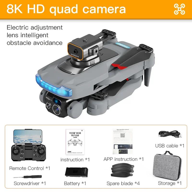 2026New P15 Drone Professional 8K GPS Dual Camera 5G Obstacle Avoidance Optical Flow Positioning Brushless Upgraded RC 10000M