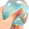 2/3/4Pcs Clear Glitter Steamed Bun Toy Stress Relief Small Dumpling Squeeze Sensory Fidget Toy Slow Rising Stress Ball Decompression Dough Ball
