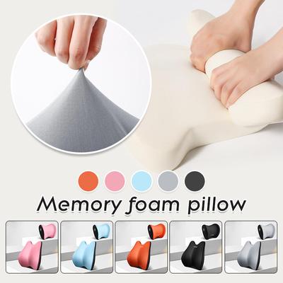 Komfort Auto Lordosenstütze Kopfstütze Nackenkissen Memory Foam Reise Entspannen Taille Kissen Auto Zubehör Sitz Stuhl Zurück