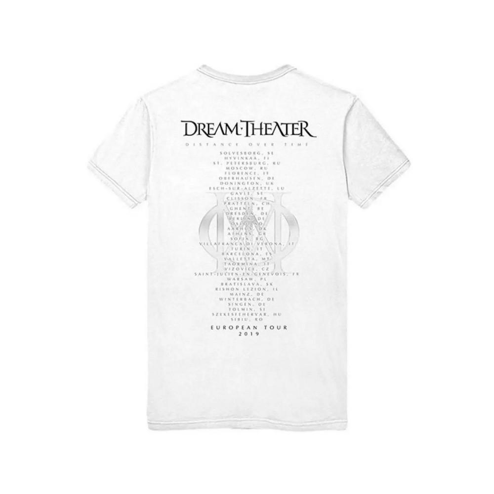 Dream Theater Unisex Adult Fade Out Skull Cotton Back Print T-Shirt