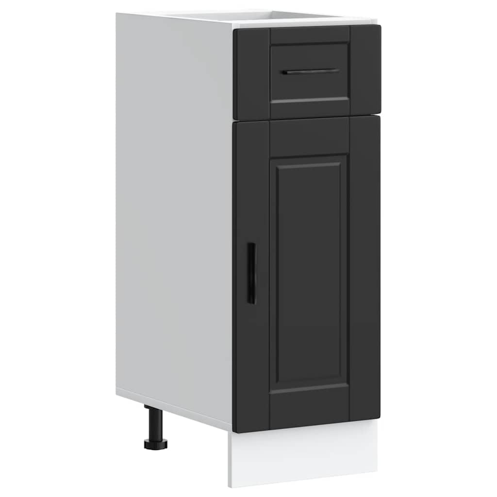 Vidaxl Base Kitchen Cabinet, Porto, Black, Wood-based Material