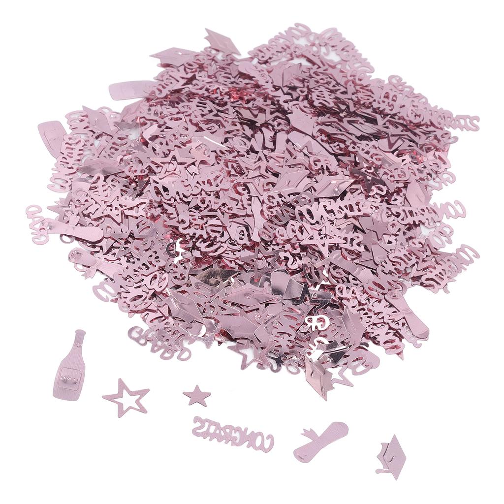 Rose Gold Graduation Confetti 100g Reusable Dazzling Graduation Confetti for Graduation Decoration Party