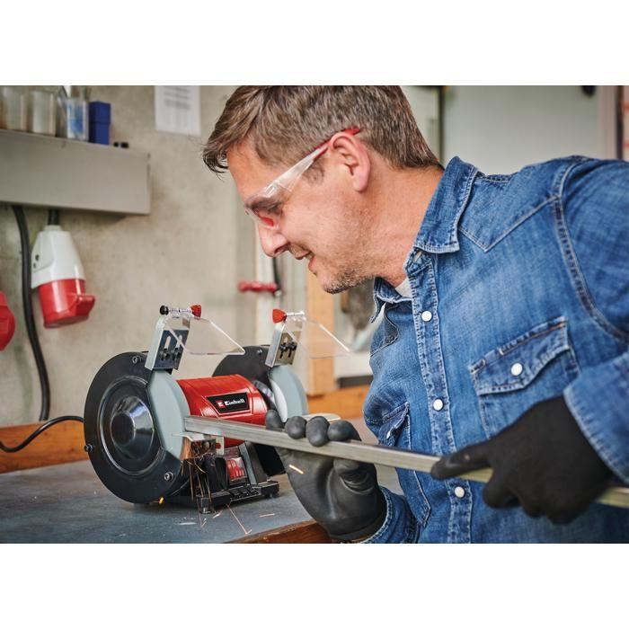 Einhell Touret À Meuler TC-BG 150 (puissance De 150 W, Pour Les Petites Et Grandes Réparations) Livré Avec Deux Meules