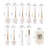 Solid wood handle silicone kitchen utensils 11-piece set, cooking kitchen tools spatula spoon 11-piece set