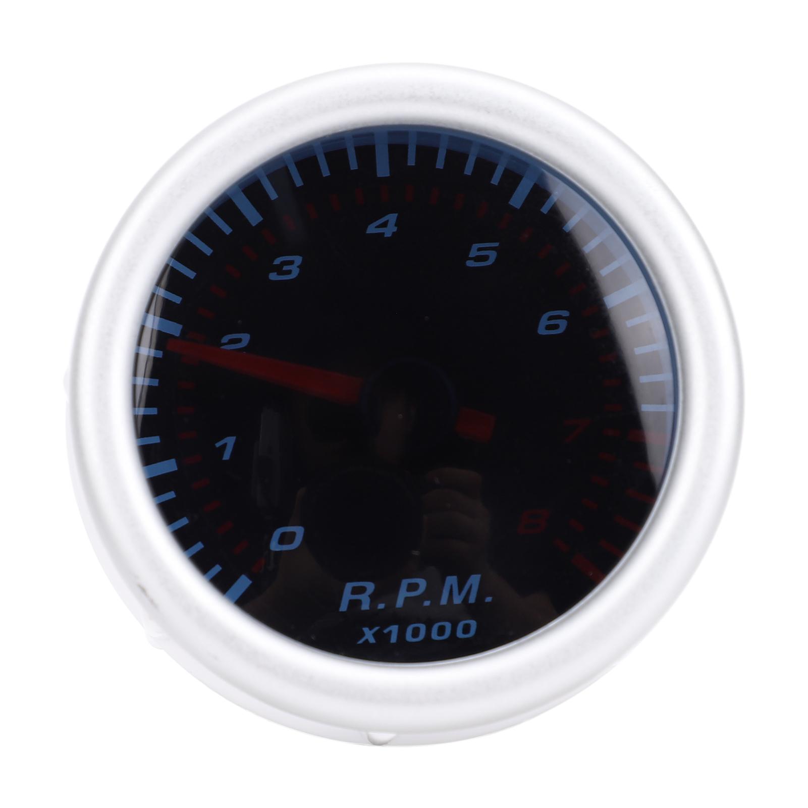

Тахометр для автомобиля 8000 об/мин Датчик тахометра 55 мм диаметр для 1-8 цилиндрового бензинового двигателя