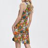 Women's Fashion Casual Sleeveless Round Neck Easter Print Dresses