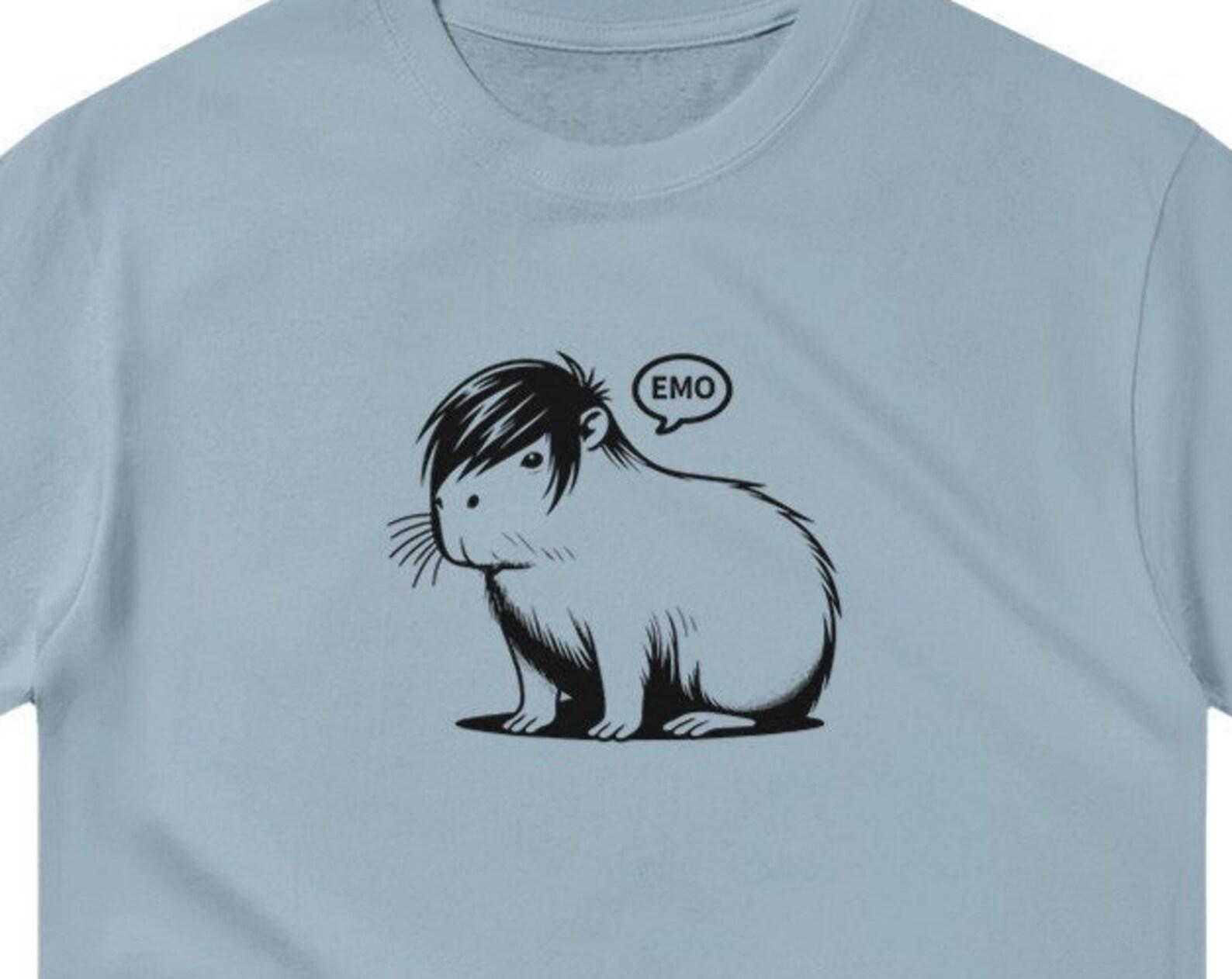 Capybara Emo Fringe Shirt, Animal Lover Shirt, Gifts For Him, Capybara Gifts, Funny Animal Shirt, Cool Animal T Shirt, Gifts For Her M