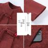 Datang Madam Elderly Women's Spring/Autumn Wool Blend Style Coat